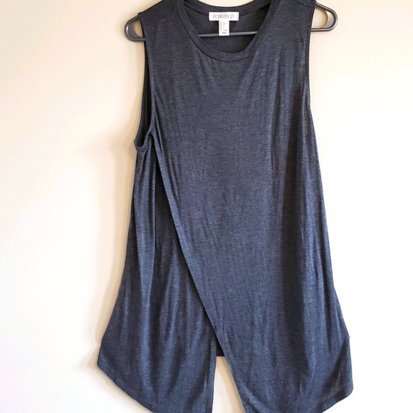 Forever 21 sleeveless Large Gray Top NWOT - Picture 1 of 9